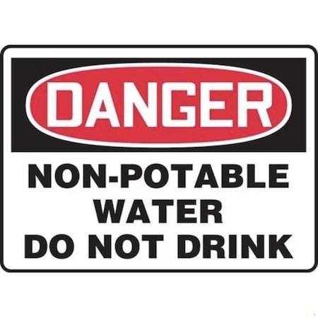 Accuform OSHA DANGER Safety Sign NONPOTABLE SHMCAW124XV SHMCAW124XV